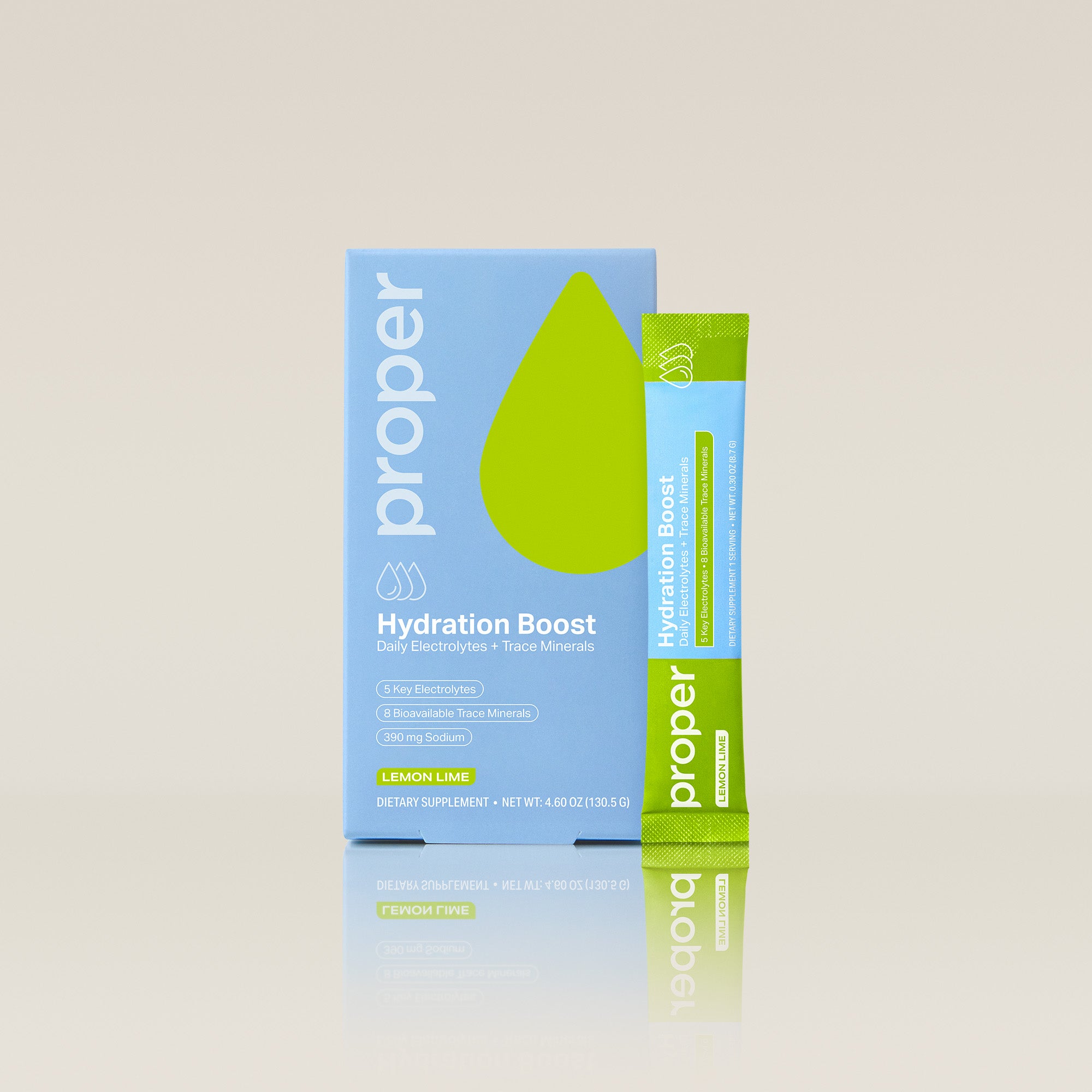 lemon lime hydration powder stick packs