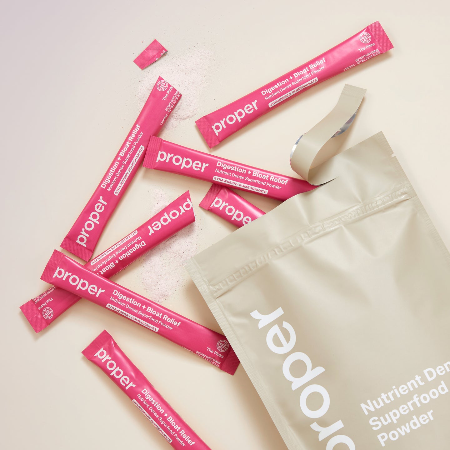 digestion and bloat relief superfood powder stick packs