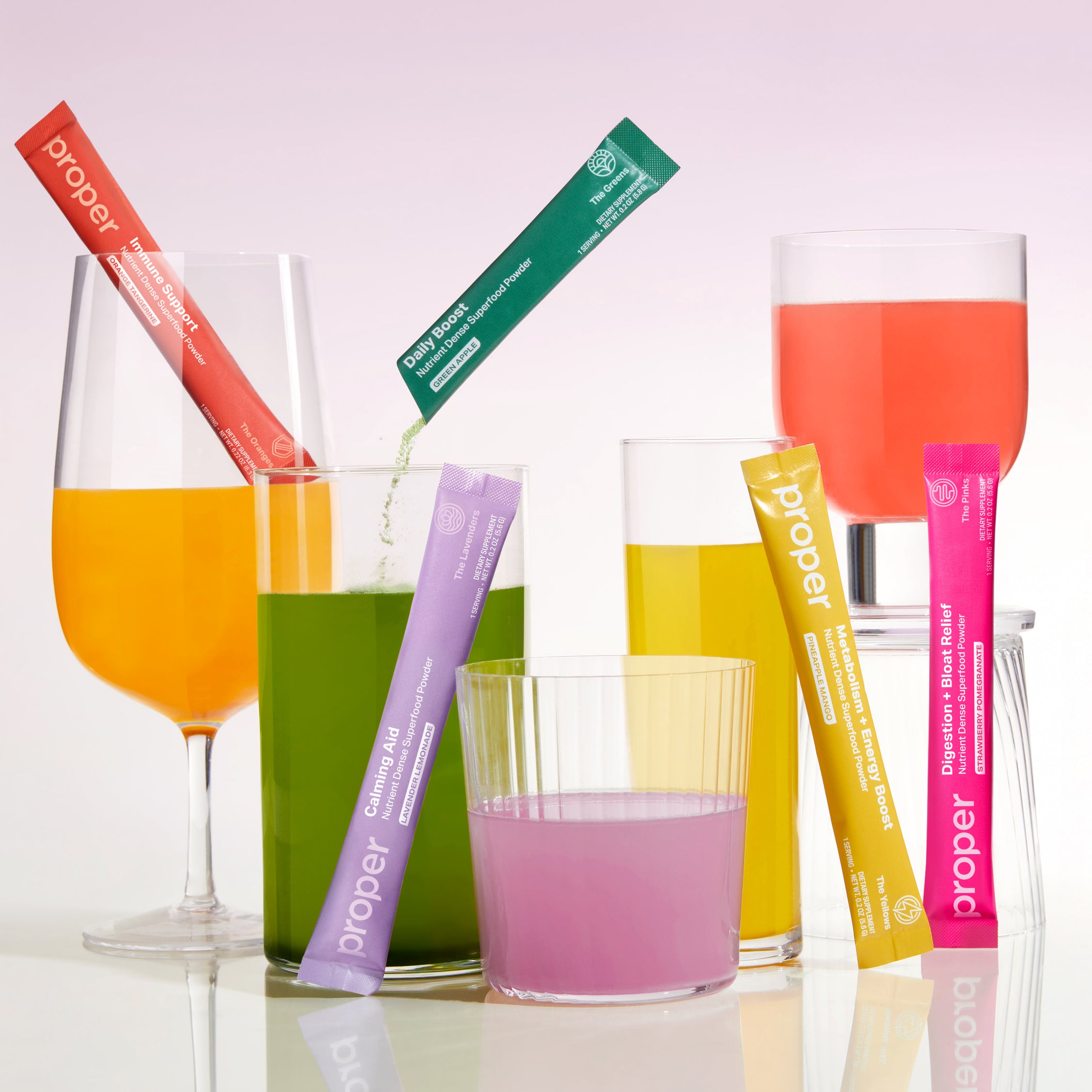 superfood powder stick packs