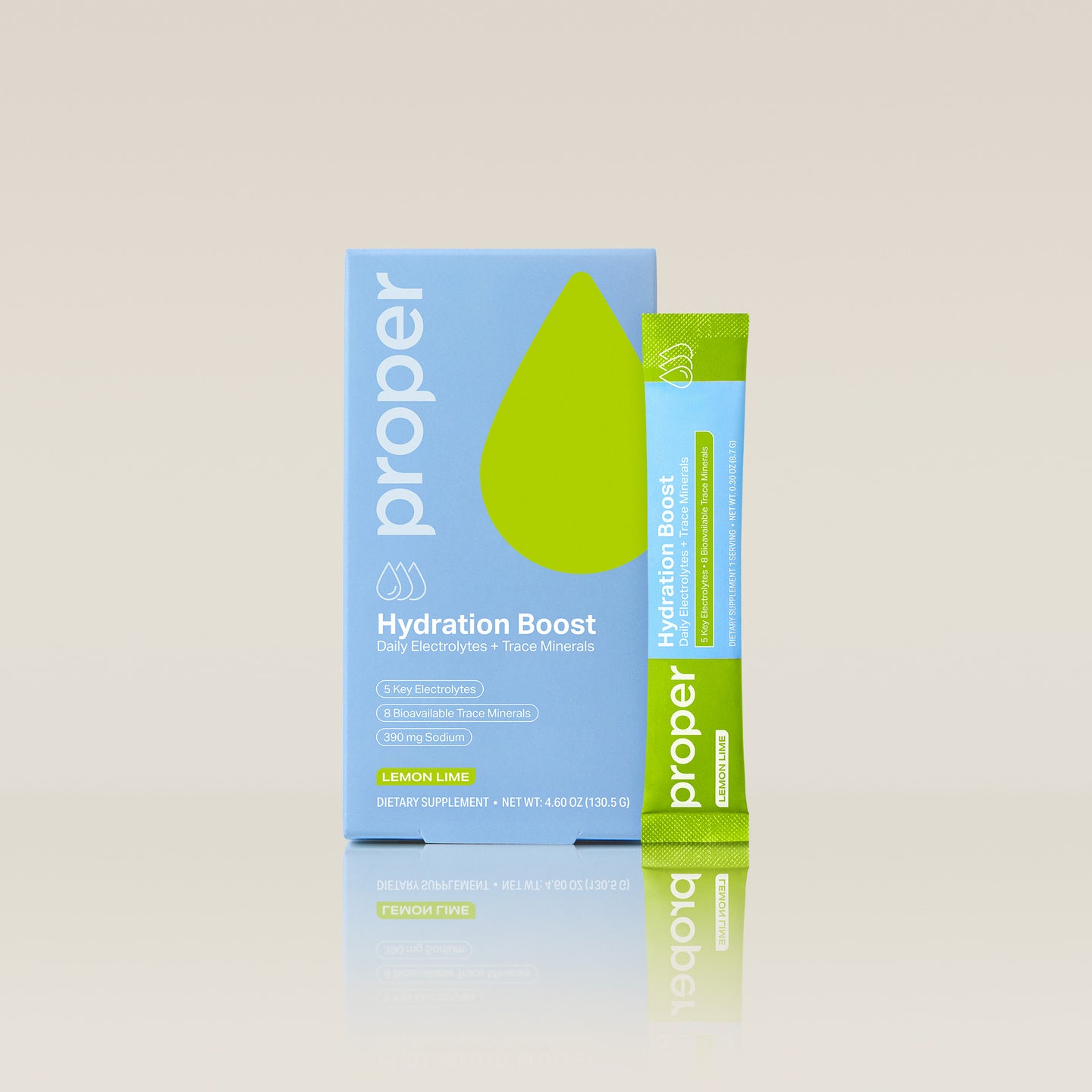 lemon lime hydration powder stick packs