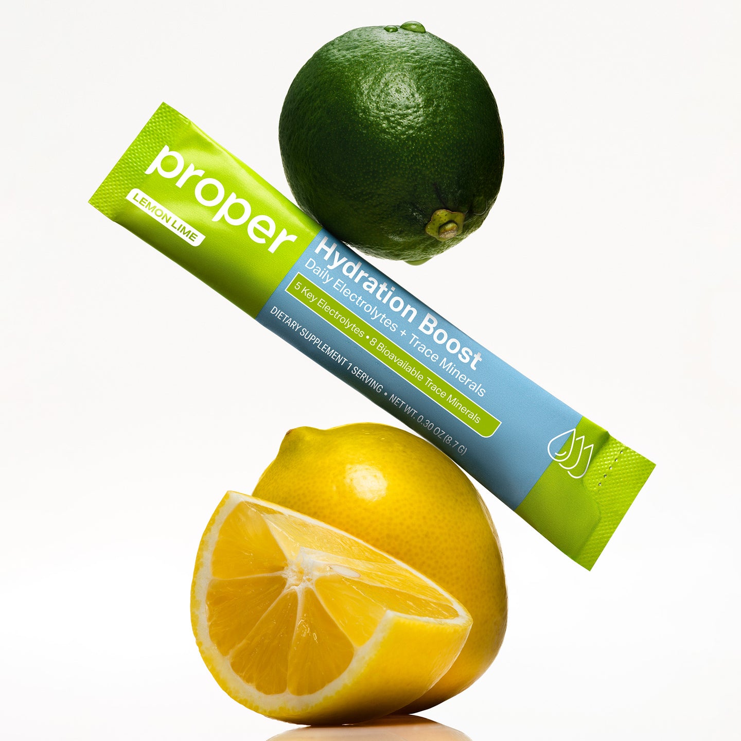 lemon lime hydration powder stick pack