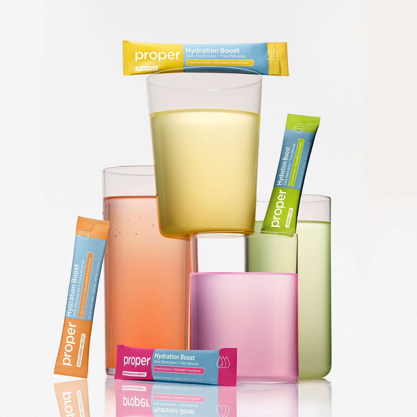 hydration boost powder variety stick packs